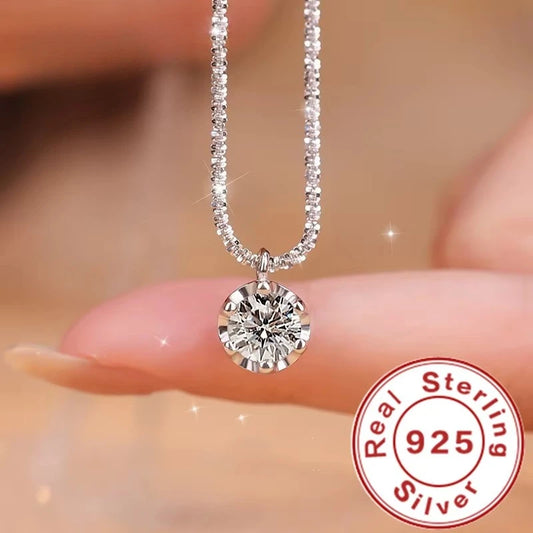 Luxury 925 Sterling Silver Olive Beads Snake Chain Necklace | Italian Silver Jewelry