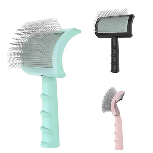 Dog Grooming Slicker Brush | Pet Shedding Hair Removal Comb for Dogs & Pets